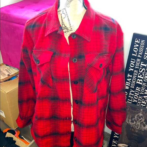 Women’s Plaid Sweater Jacket - Picture 4 of 5